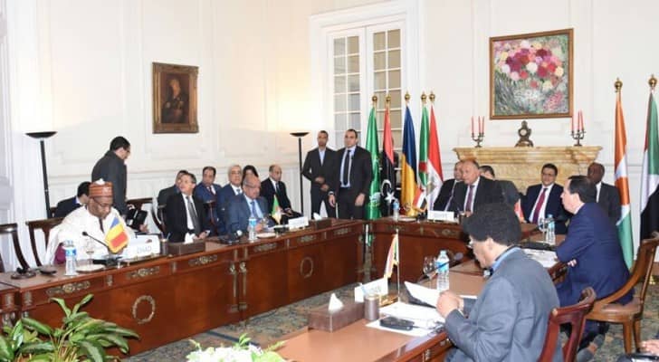 الاجتماع الوزاري العاشر لدول جوار ليبيا المنعقد في القاهرة