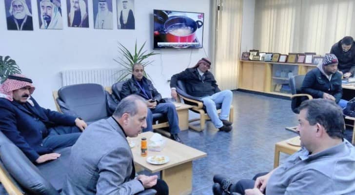 زيارة وزير البلديات وليد المصري لبلدية السلط الكبرى