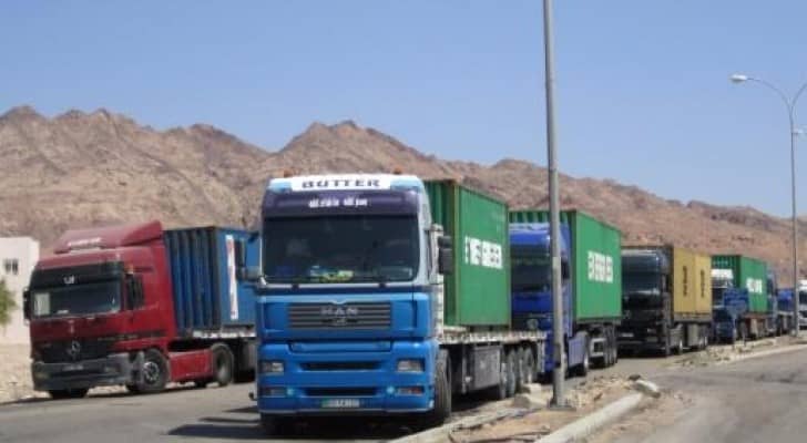 قطاع النقل البري والشاحنات الأردنية