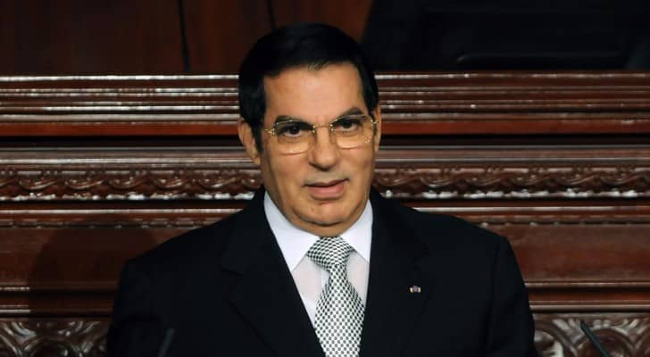 الرئيس المخلوع زين العابدين بن علي