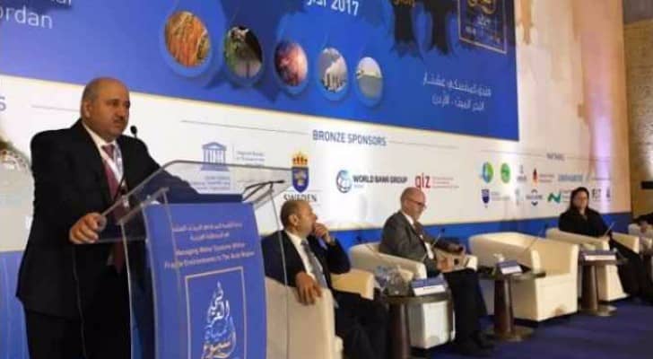 خلال افتتاح أعمال مؤتمر واسبوع المياه العربي