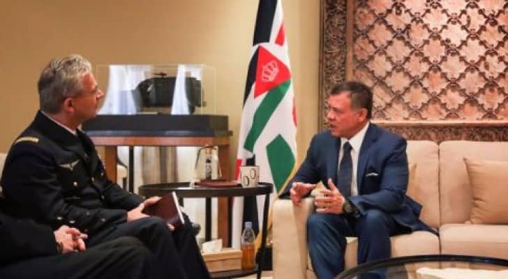 جلالة الملك عبدالله الثاني يستقبل القائد الأعلى لقوات حلف الناتو