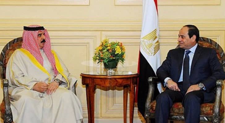 الرئيس المصري والرئيس البحريني 