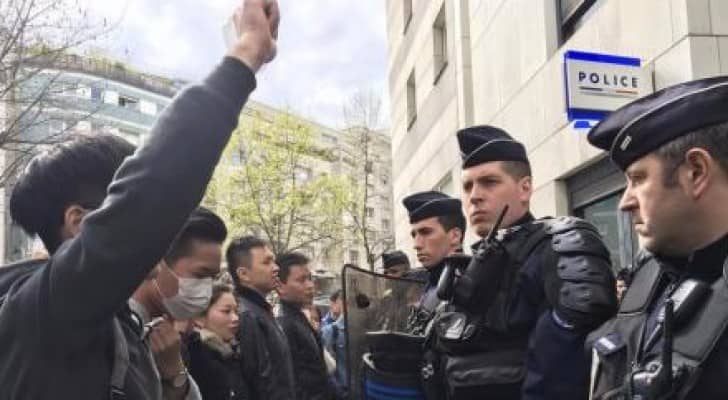 جانب من الاحتجاجات في باريس 