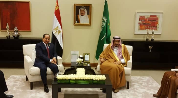 خادم الحرمين والرئيس المصري