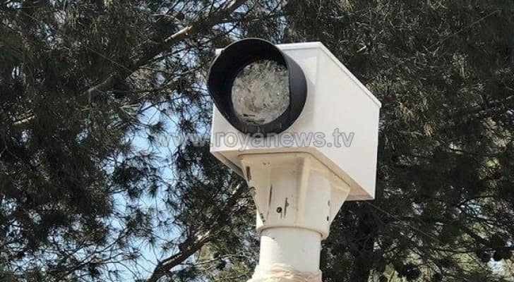 مجهولون يحطمون كاميرات مراقبة السرعة بالرمثا