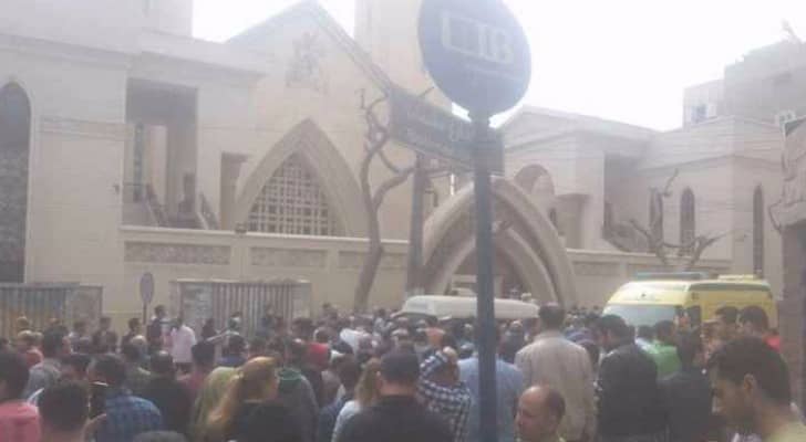 ضحايا في تفجير استهدف كنيسة في طنطا شمال القاهرة