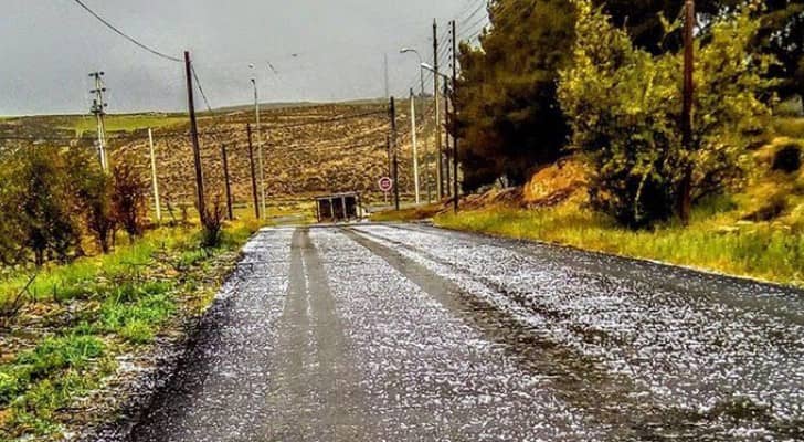 صورة من الأمطار في الشوبك