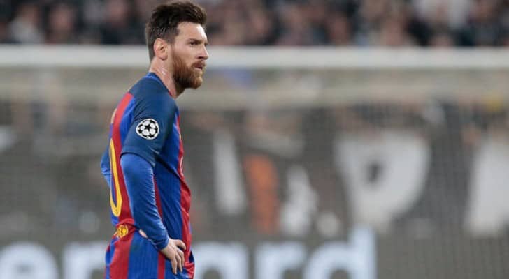 ليونيل ميسي مهاجم برشلونة الإسباني