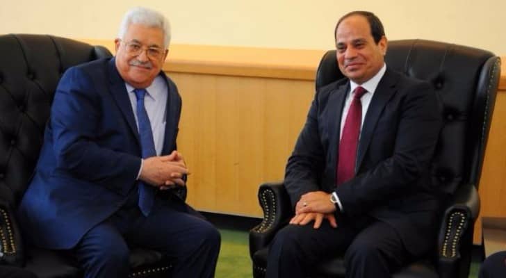 الرئيس المصري والرئيس الفلسطيني 