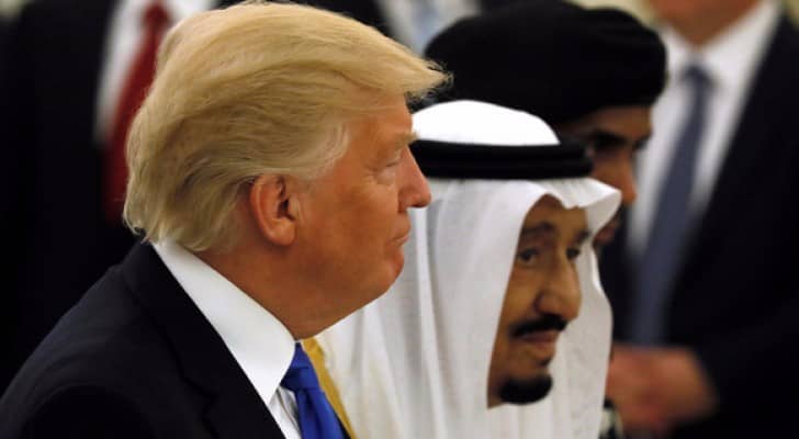 الملك سلمان والرئيس الامريكي