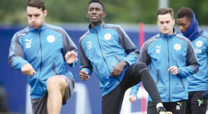 من تدريبات لاعبي ليستر سيتي