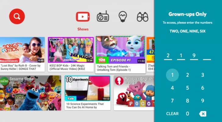 يوتيوب للأطفال Youtube Kids متوفر الآن لأجهزة التلفاز العاملة بنظام أندرويد