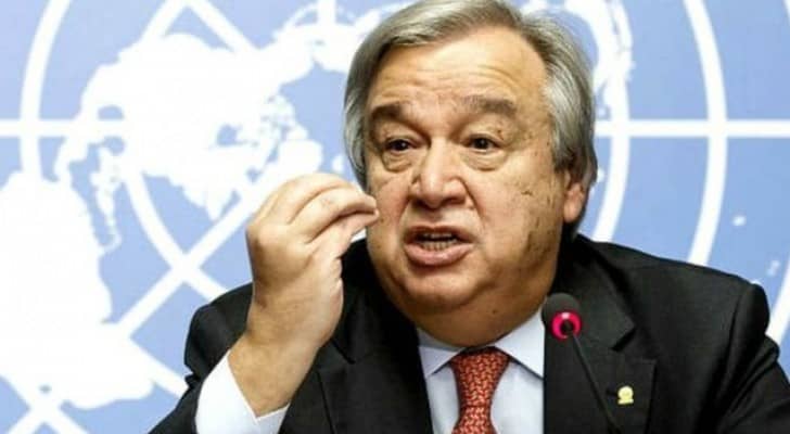الأمين العام للأمم المتحدة أنطونيو غوتيريس