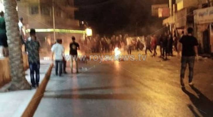أعمال شغب في جرش بعد دهس طفل