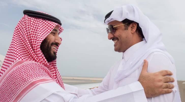ولي العهد السعودي وأمير قطر