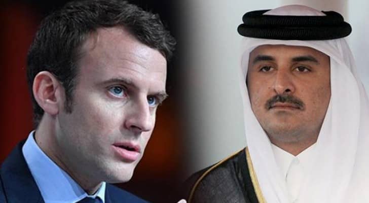 الرئيس الفرنسي وأمير قطر