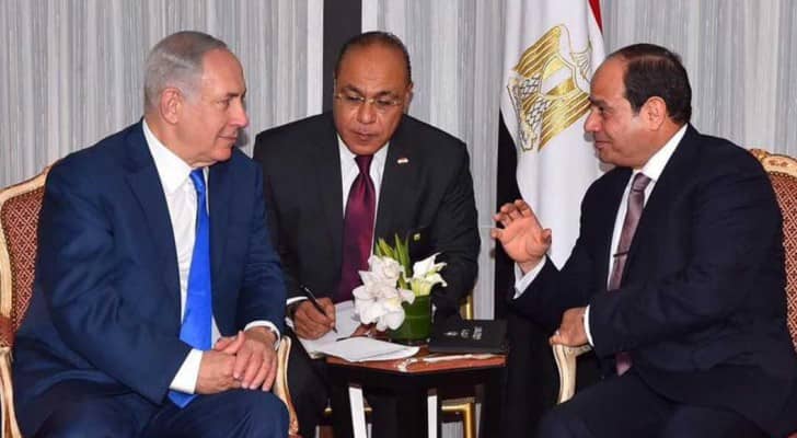لقاء السيسي ونتانياهو