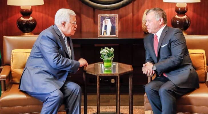 الملك عبدالله الثاني والرئيس الفلسطيني محمود عباس