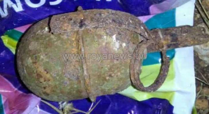 العثور على قنبلة قديمة في إربد