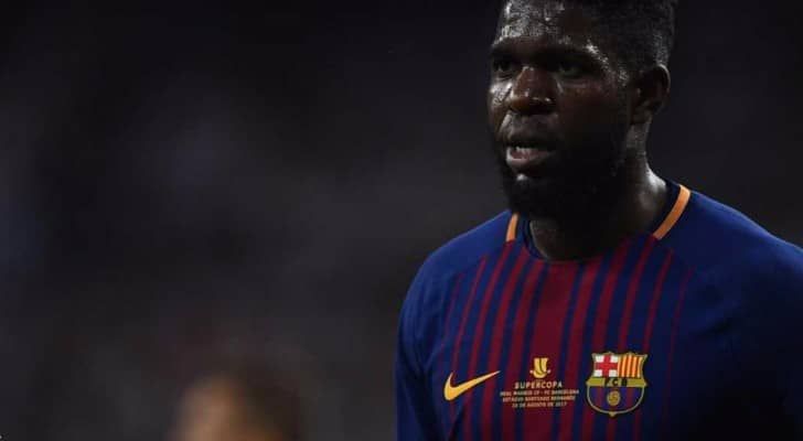 أومتيتي بقميص برشلونة