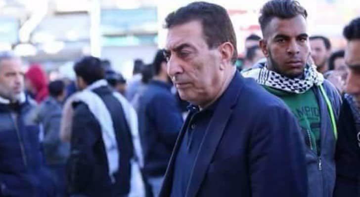 عاطف الطراونة خلال مشاركته بالمسيرة