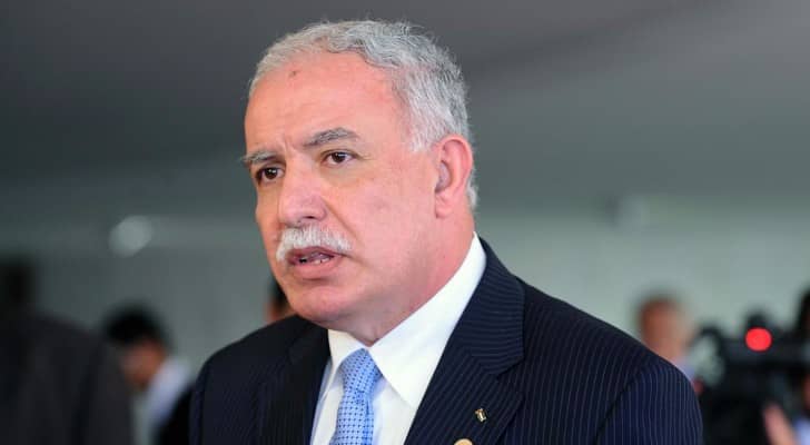 وزير الخارجية الفلسطيني، رياض المالكي،