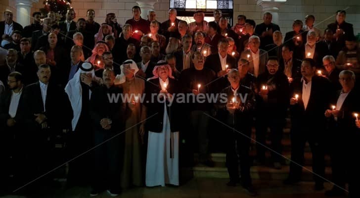 وقفة احتجاجية للطوائف المسيحية "دعما للقدس" في العقب