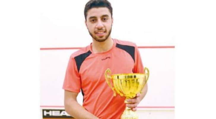 لاعب المنتخب الوطني للسكواش محمد سراج