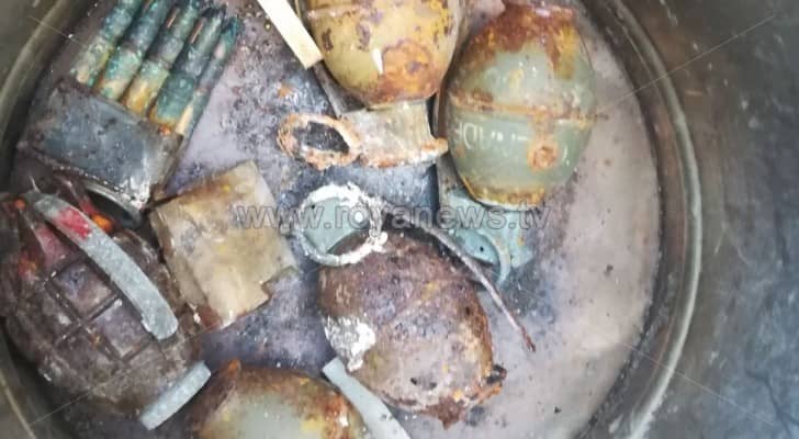 العثور على ٦ قنابل قديمة في اربد