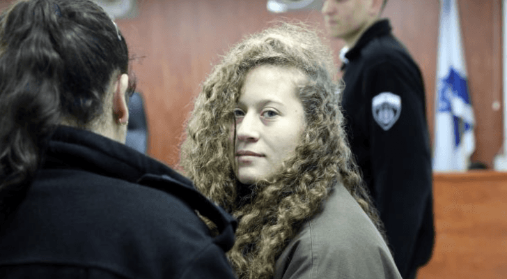 إرجاء محاكمة عهد التميمي مجددا حتى 13 شباط