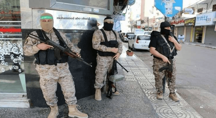 جانب من انتشار "القسام" في غزة صباح الاحد