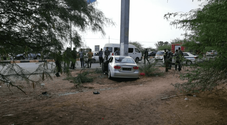 حادث تصادم على طريق البحر الميت