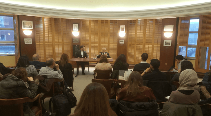 الدكتور أبوغزاله يلقي كلمة في كلية كينيدي الشهيرة في جامعة هارفرد