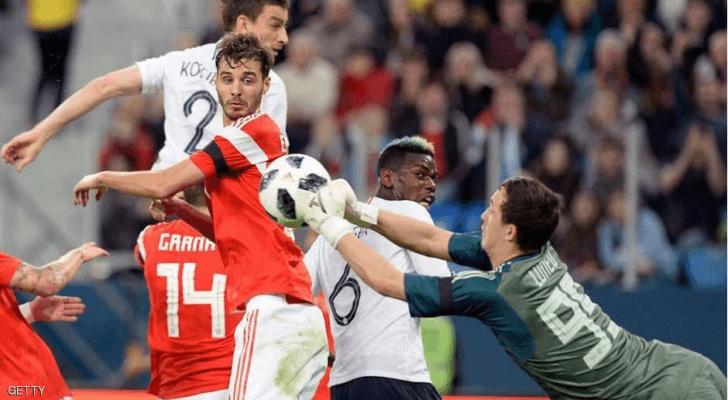 روسيا سقطت وديا أمام البرازيل ثم فرنسا