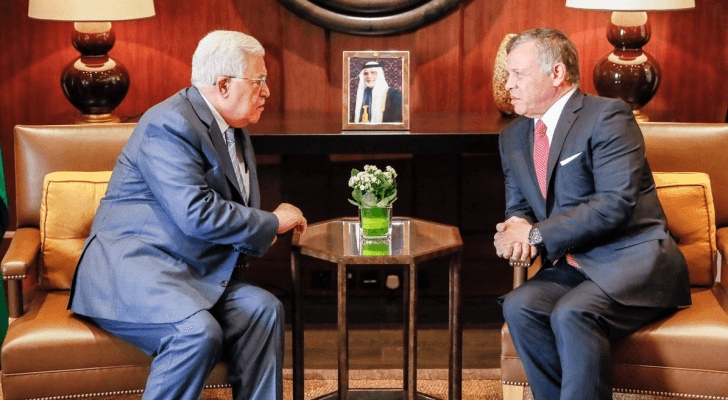 الملك عبدالله والرئيس الفلسطيني
