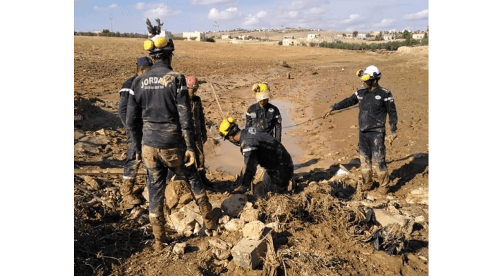 جانب من عمليات البحث في الوالة
