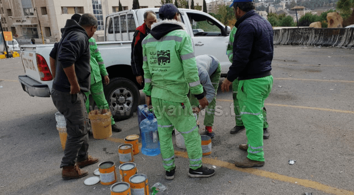 من ساحة مستشفى الأردن