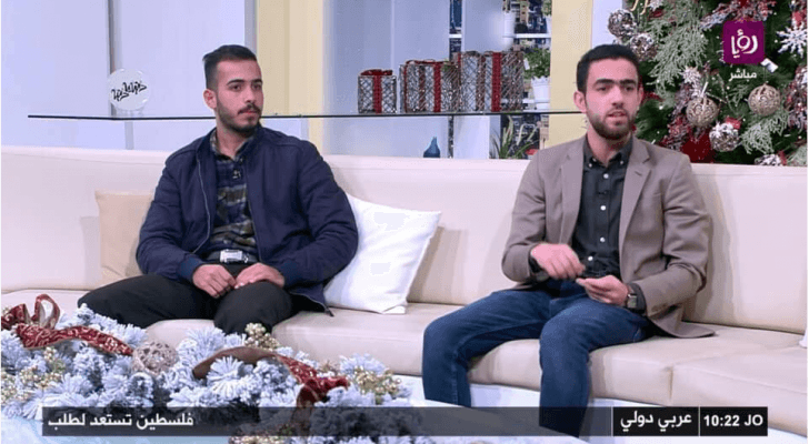 هادي المقدادي وينال الرواشدة خلال استضافتهما عبر شاشة رؤيا