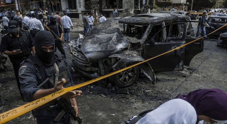 صورة لموقع الهجوم الذي أسفر عن وفاة هشام بركات - ارشيفية