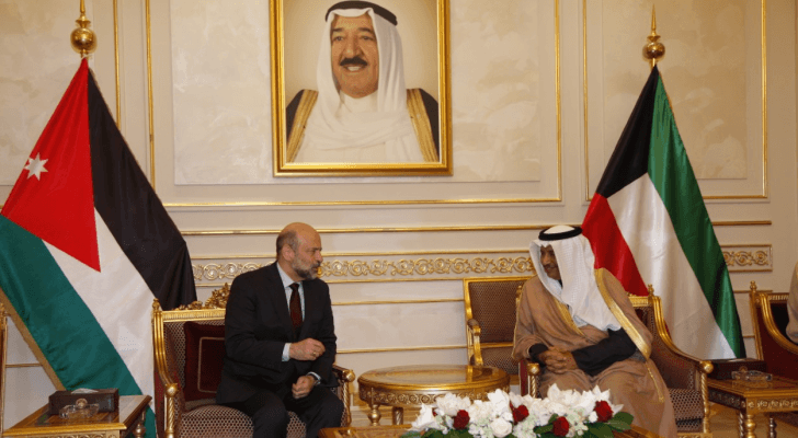 الرزاز ورئيس مجلس الوزراء الكويتي