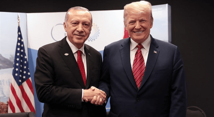 الرئيس التركي رجب طيب أردوغان ونظيره الأمريكي دونالد ترامب