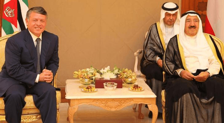 الملك عبدالله وأمير الكويت