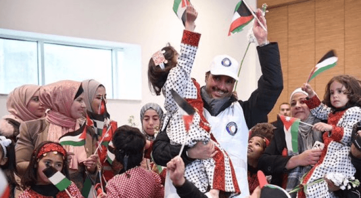 جانب من زيارة الغانم للأردن