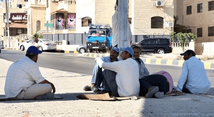 عمال وافدين في شوارع العاصمة عمان