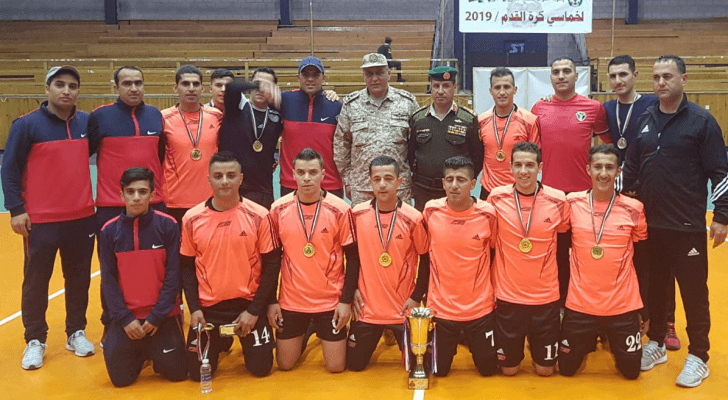 الحرس الملكي يتوج بلقب دوري القوات المسلحة بخماسي الكرة