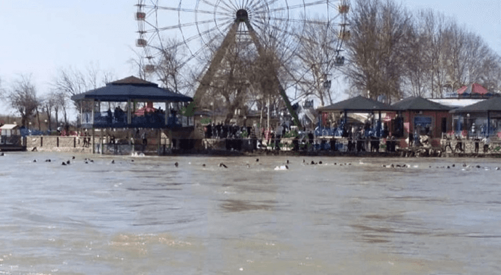 صورة من موقع غرق العبارة