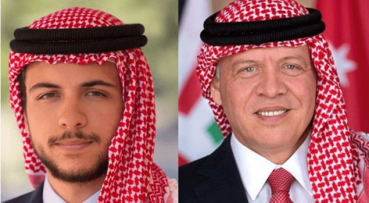 جلالة الملك عبدالله الثاني و سمو الأمير الحسين بن عبدالله الثاني، ولي العهد