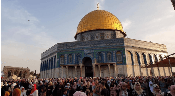 صلاة العيد من المسجد الاقصى المبارك