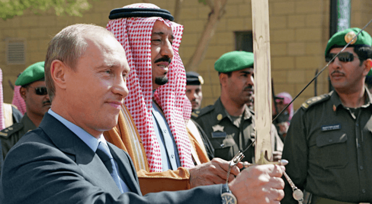 بوتين والملك سلمان - ارشيفية